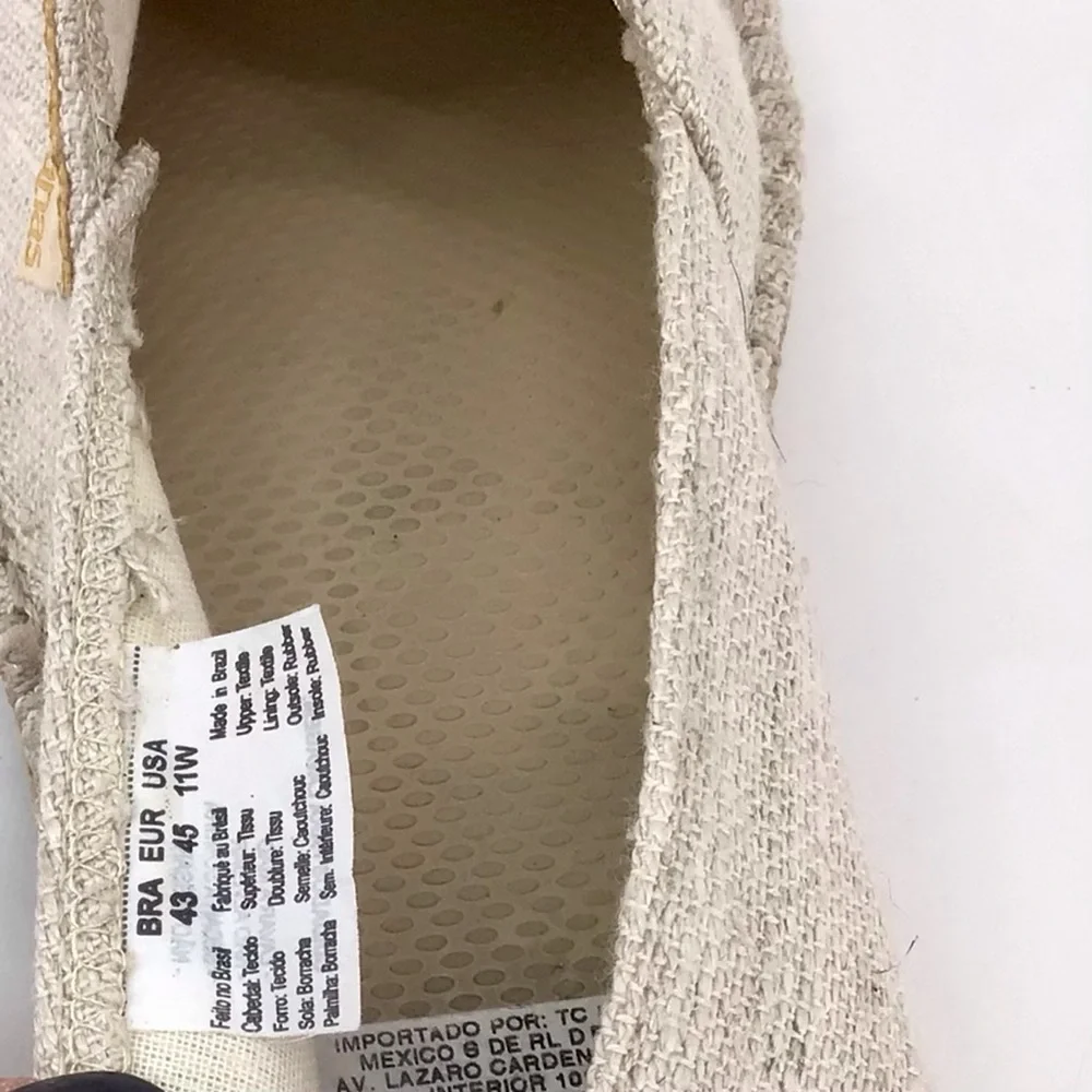 Havaianas Origine Premium III Canvas Espadrilles Size 11W